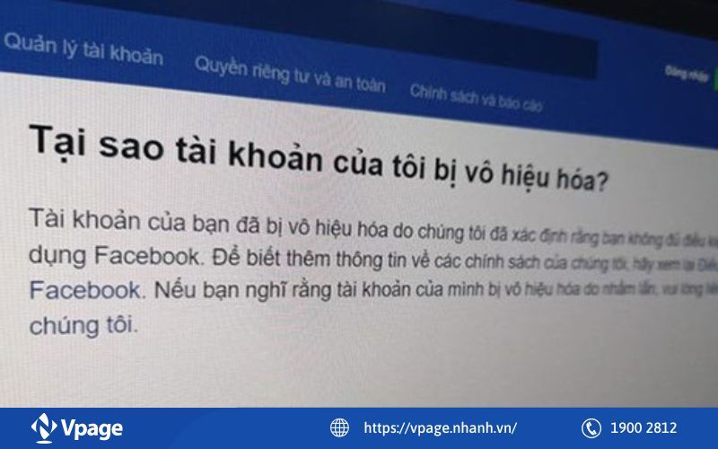 Kiểm tra nguyên nhân bị vô hiệu hóa